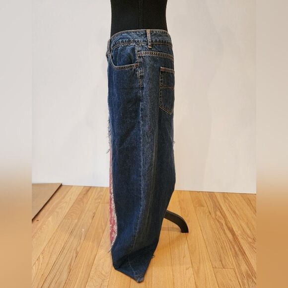 Vintage BOHO Z. Cavaricci Patchwork Straight Maxi Skirt - Picture 4 of 10